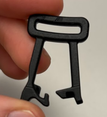 Black 15mm Molle Webbing Clip