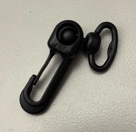 Black 11mm Rotary Key Ring